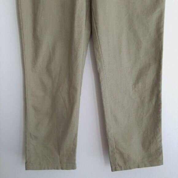 ANKO / Linen Cotton Blend Casual Pants Sage Green Sz 12 - Picture 4 of 10